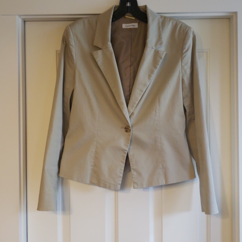 Beige Calvin Klein Suit jacket